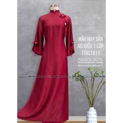 Áo Dài Phom Trẻ Gấm Lụa Phom Suông TTKLT611